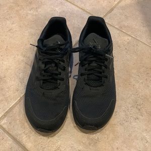 Black Adidas sneakers